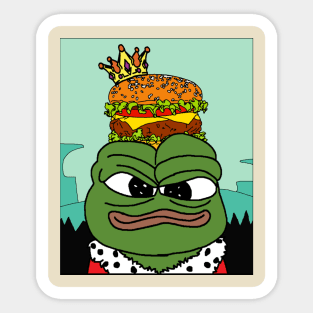 The Burger Lord, King of Sandwiches Sticker